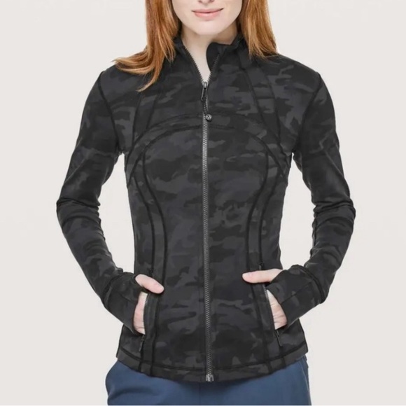 Lululemon Define Jacket Camo Multi Grey size 10 US - Picture 2 of 4